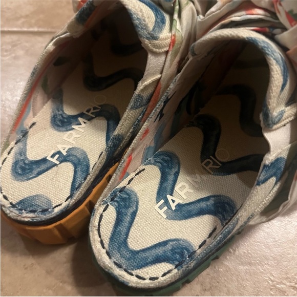 Farm Rio Copacabana Mule Sneaker With Bow NEW - Picture 12 of 16